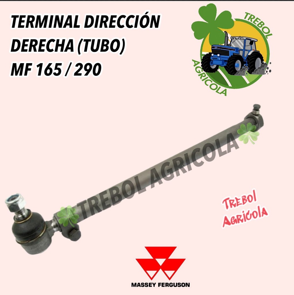 1810366 VPJ3022 TERMINAL (TUBO) DIRECCION DERECHA M.F. 165/175/185/265/285/290