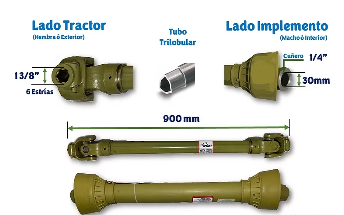 FLECHA CARDAN B01 AST-LISO P/ BOLEADORA O PULPO
